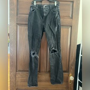 Abercrombie 90s straight ultra high rise denim